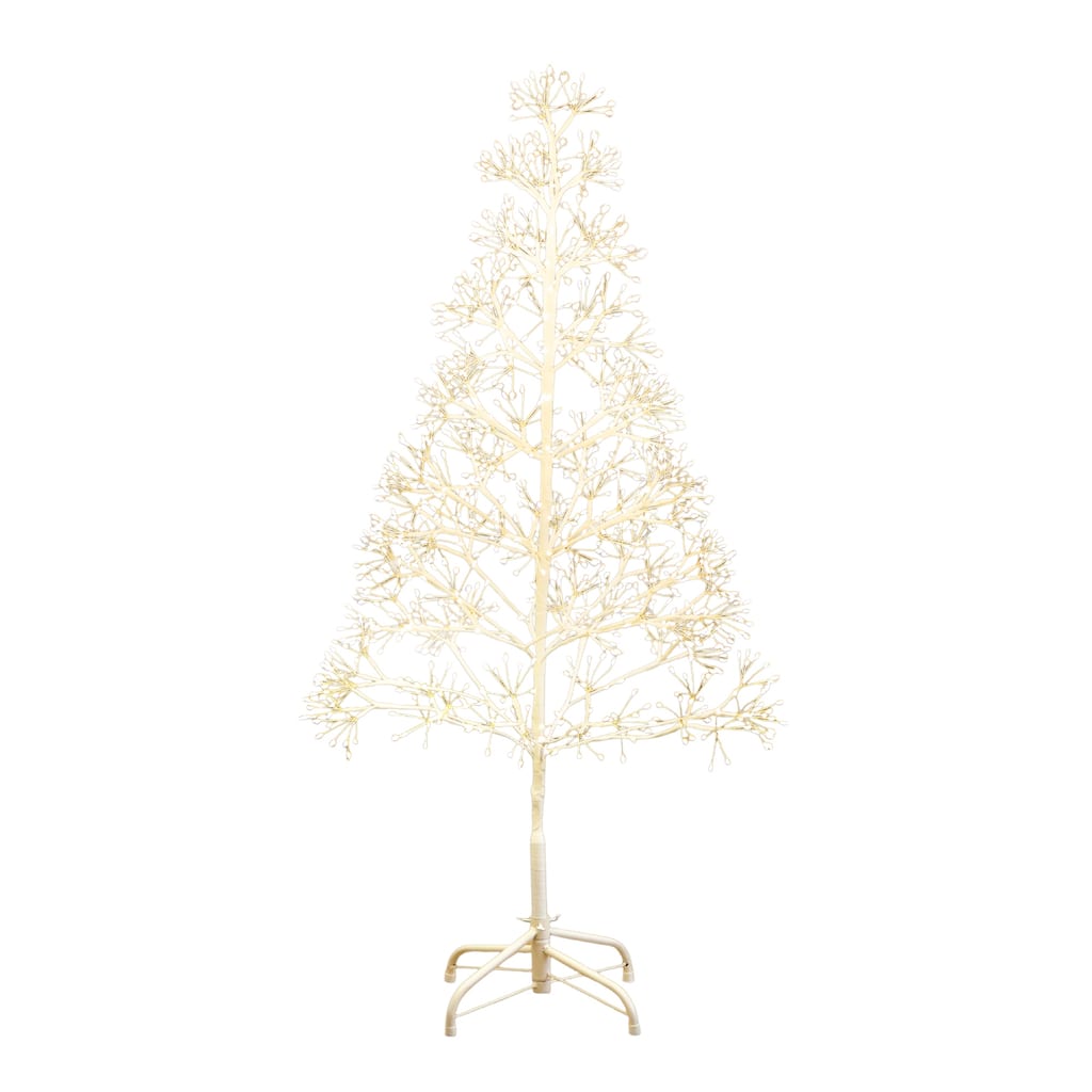 4-ft Pre-Lit Artificial White Starburst Tree with 800 Lights