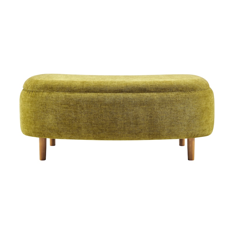 NPD Furniture Leony Chenille Storage Bench