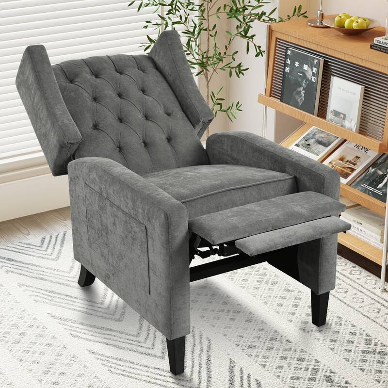 Recliner Chair with Side Table & USB Ports