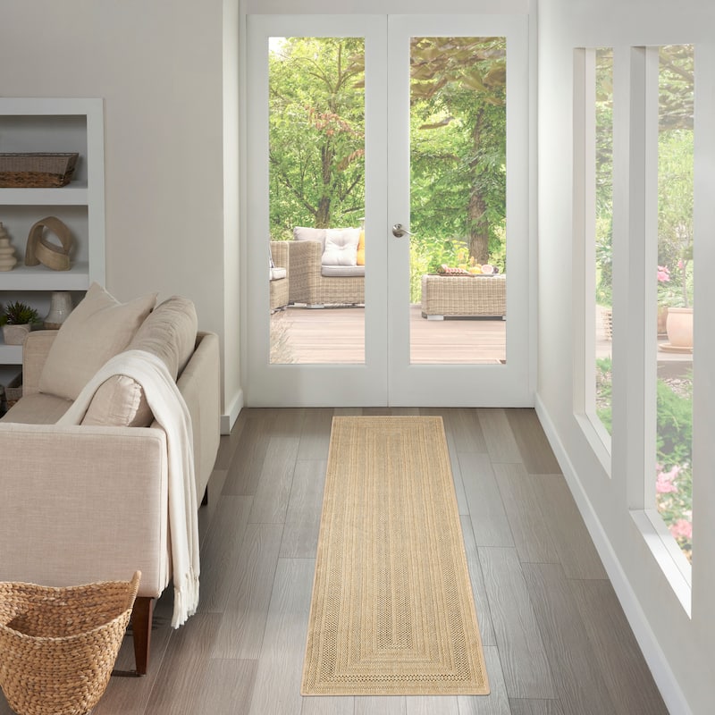 Nourison Tulum Indoor/Outdoor Geometric Area Rug