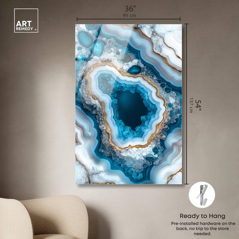 Gilded Geode Eye I Acrylic by Art Remedy, Ready to Hang