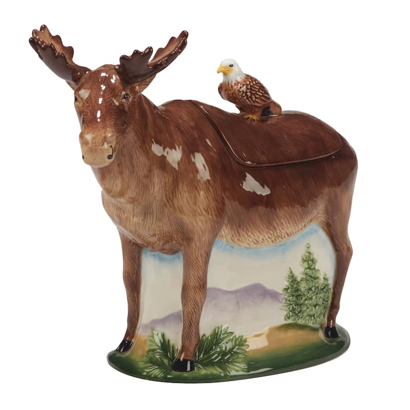 Certified International Mountain Summit 3-D Moose Cookie Jar - 52 oz.