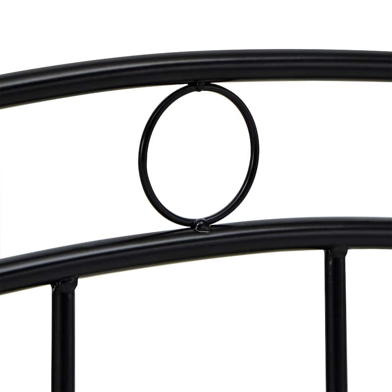 Sadie Brown and Black Metal Bed by iNSPIRE Q Classic