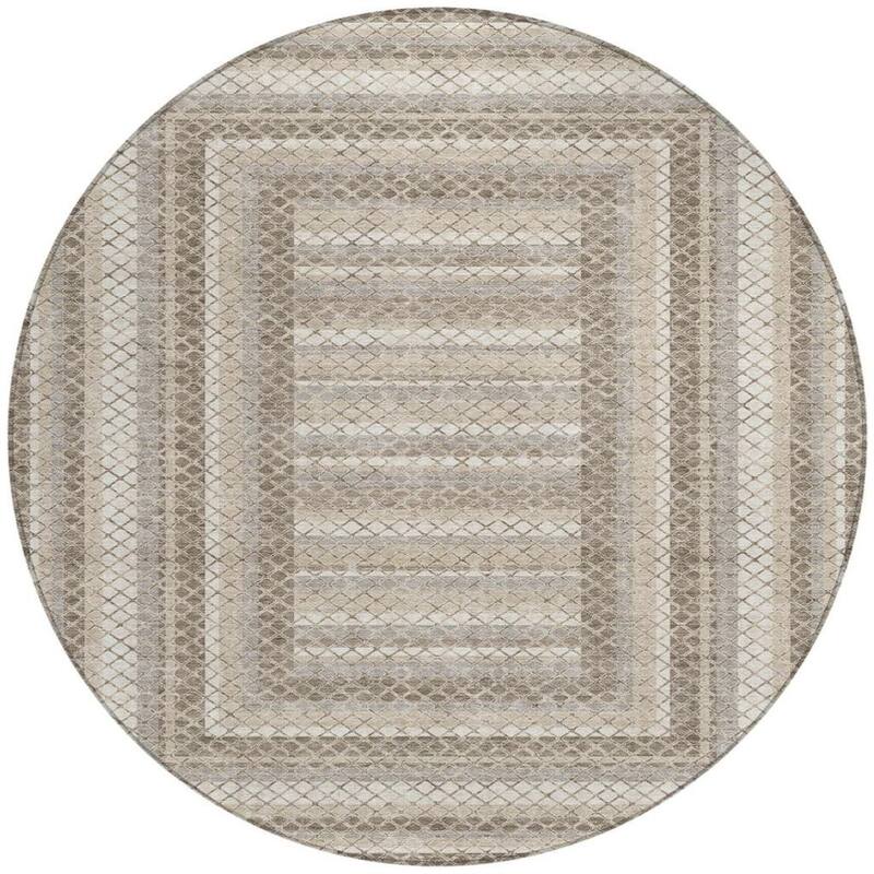HomeRoots Geometric Transitional Rectangle Outdoor Rug