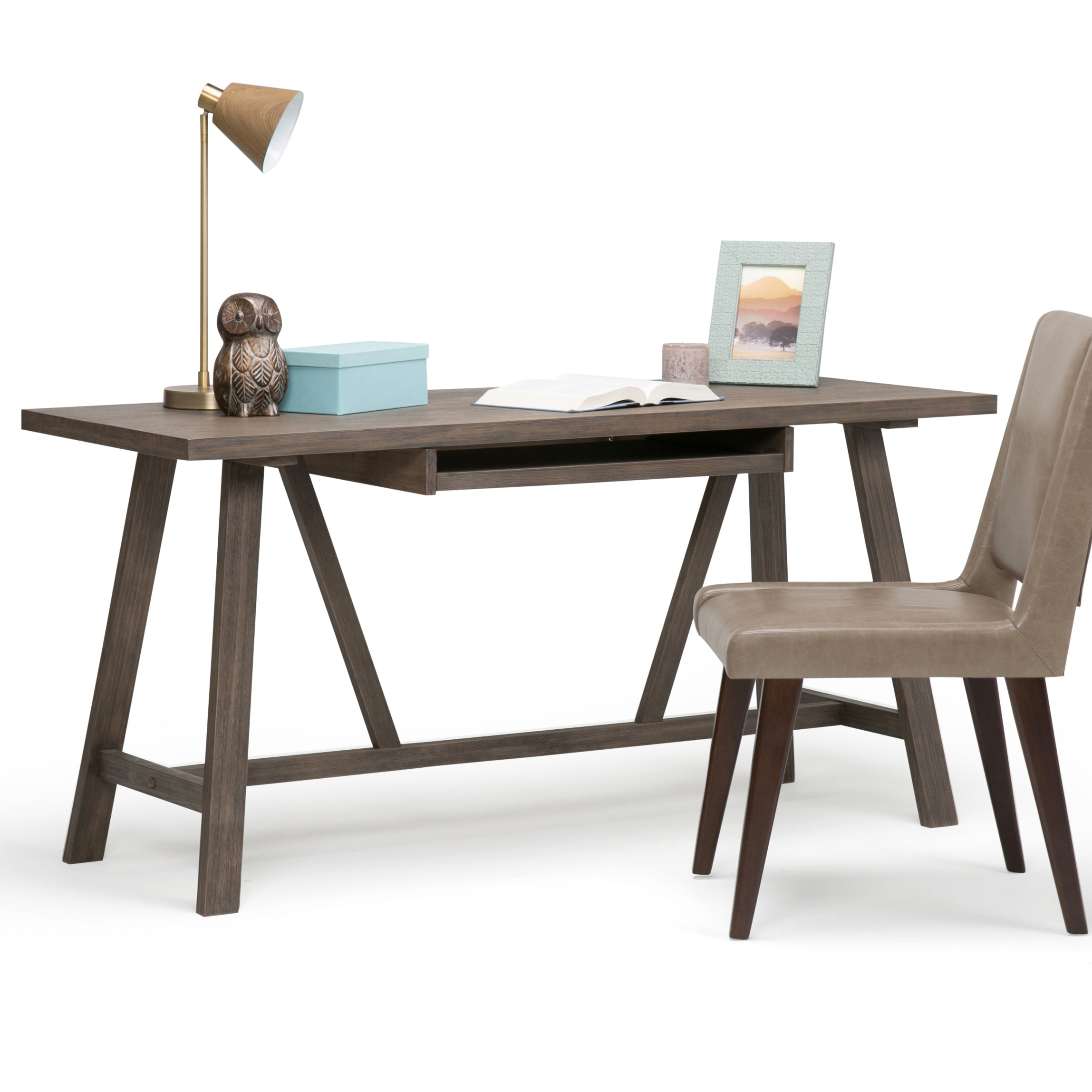 WYNDENHALL Stewart Solid wood Industrial Office Writing Desk