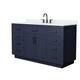 Option Dark Blue / White Quartz Top / Matte Black
