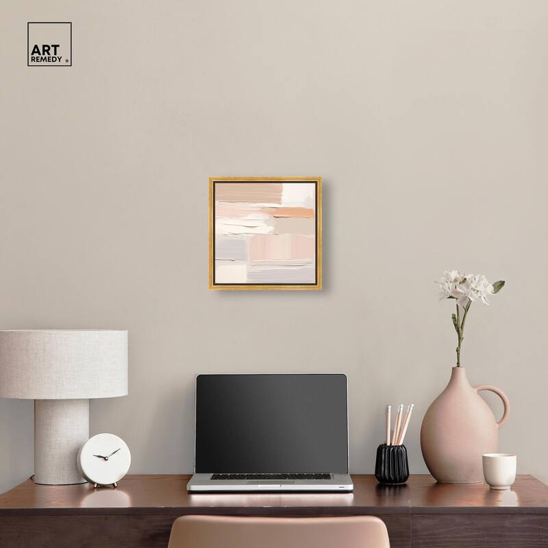 Roseate Cream Tones III Canvas by Art Remedy