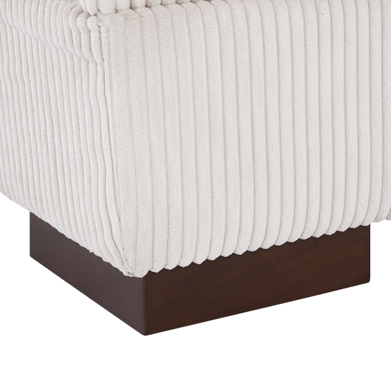 90" Corduroy Modular Sofa Reclining Sectional