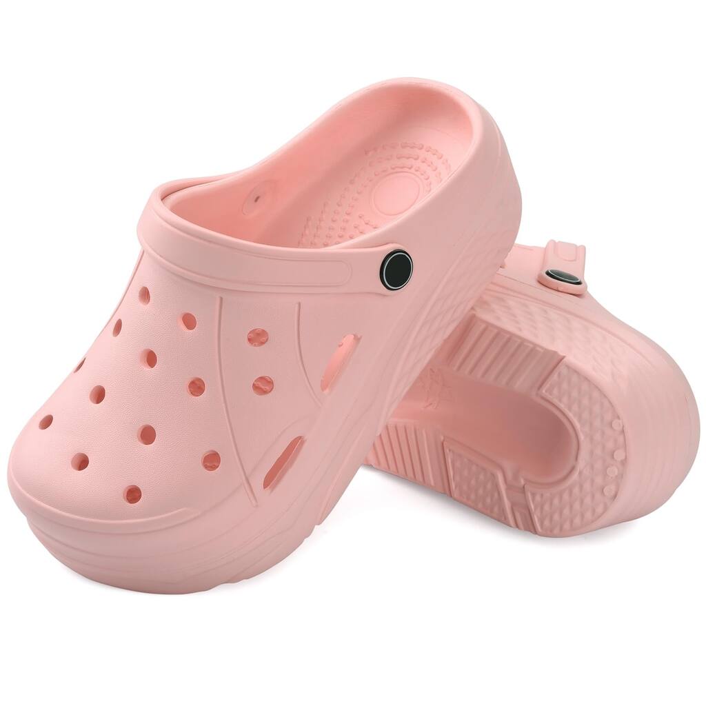 Vonmay Womens Platform Clogs Arch Support SlipOn Garden Shoes Beach Sandals