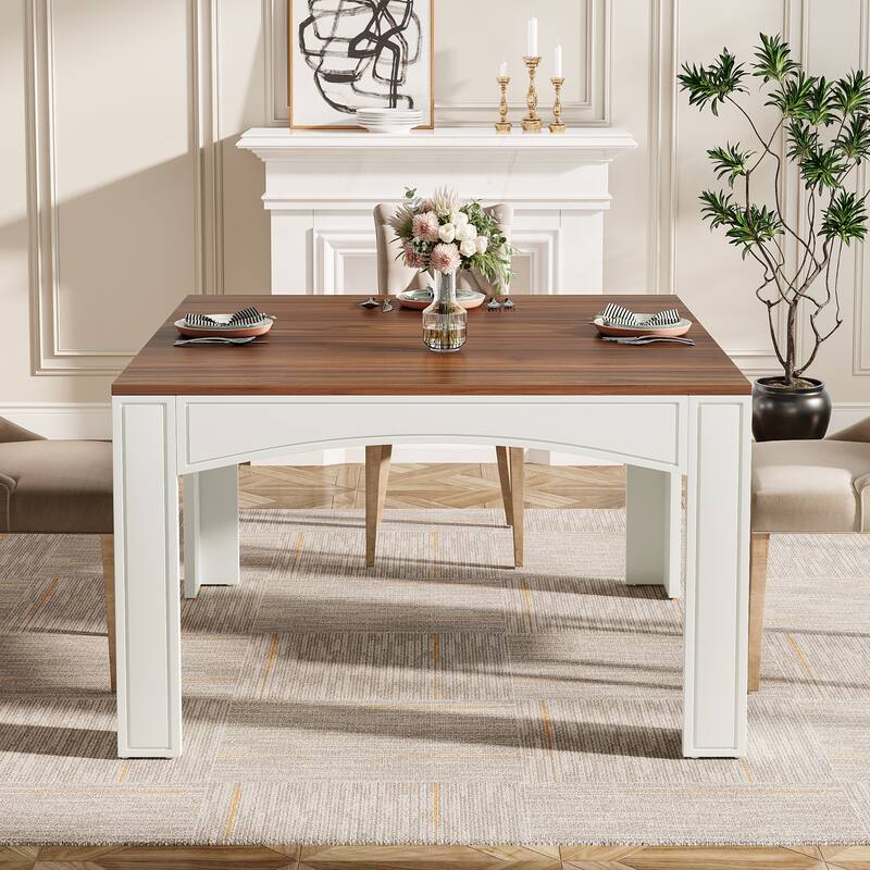 39.4-Inch Small Square Dining Table for 4