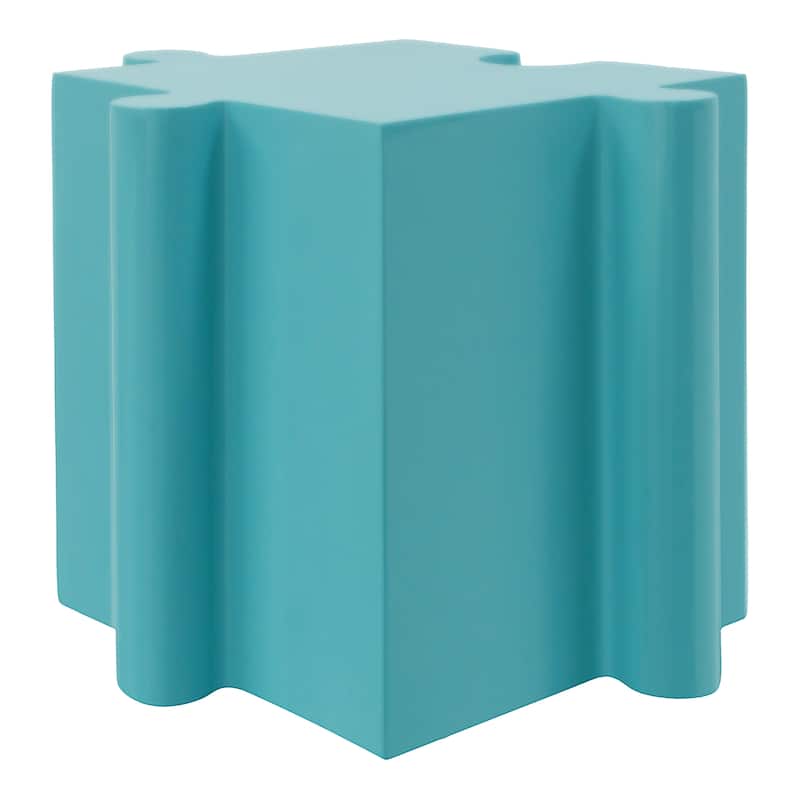 Puzzle Art Side Table, Modular Convex Edge MGO Table - Buy Singles or Combine for Custom Layouts, Indoor & Outdoor