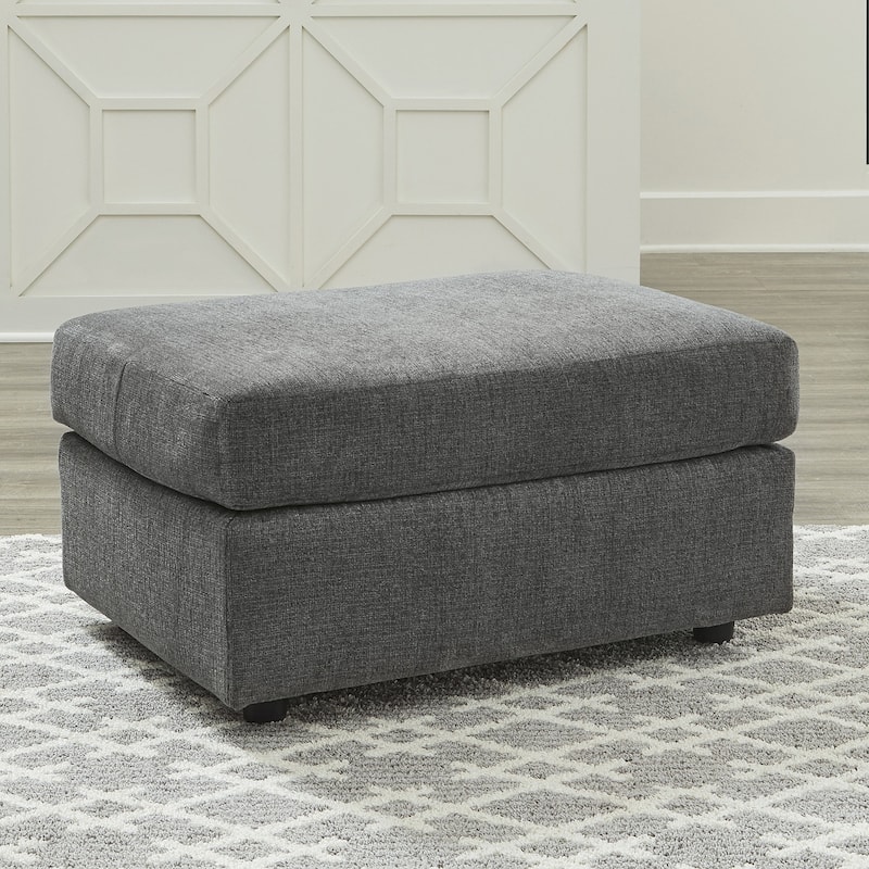 Signature Design by Ashley Stairatt Gray Ottoman - 33"W x 23"D x 18"H - Grey