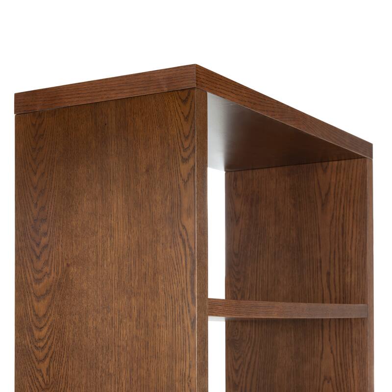 SAFAVIEH Couture Elanna Wood 4-Shelf Bookcase - 43"W x 15"D x 76"H