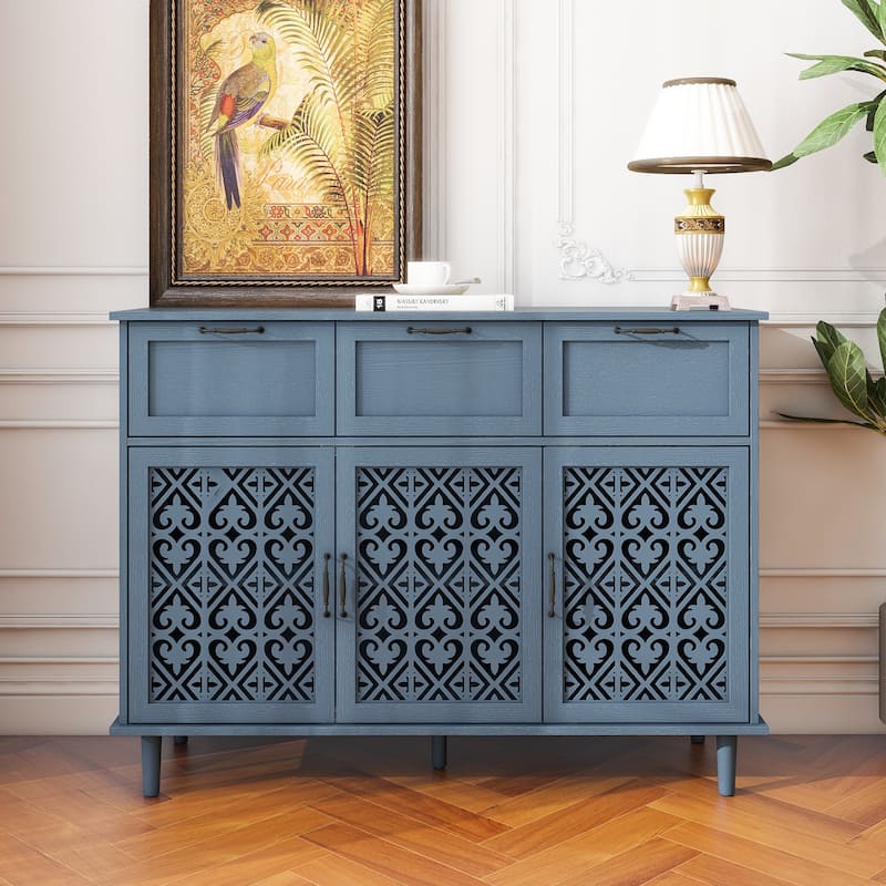 3 Door 3 Drawer Cabinet, American Furniture