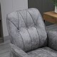 preview thumbnail 2 of 8, Microfiber Home Office Chair, Work Chair with Swivel Wheels and Tilt Function, Padded Vanity Chair with Armrests - N/A