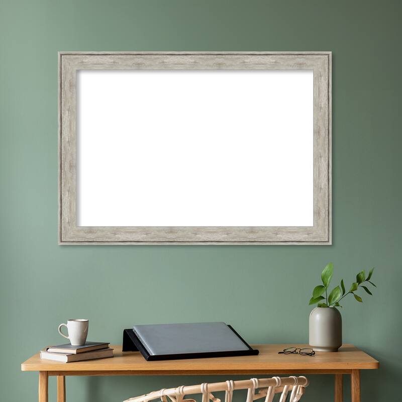 Amanti Art Crackled Metallic Framed Dry Erase Magnetic Board