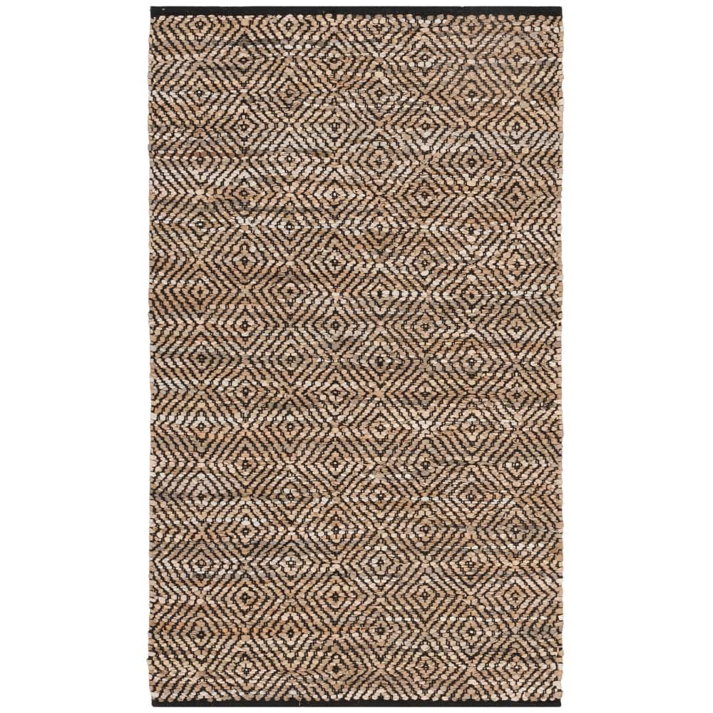 SAFAVIEH Handmade Vintage Boho Leather Josette Modern Stripe Leather