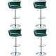 preview thumbnail 54 of 155, Velvet Upholstered Adjustable Bar Stool Swivel Counter Chair Set of 2