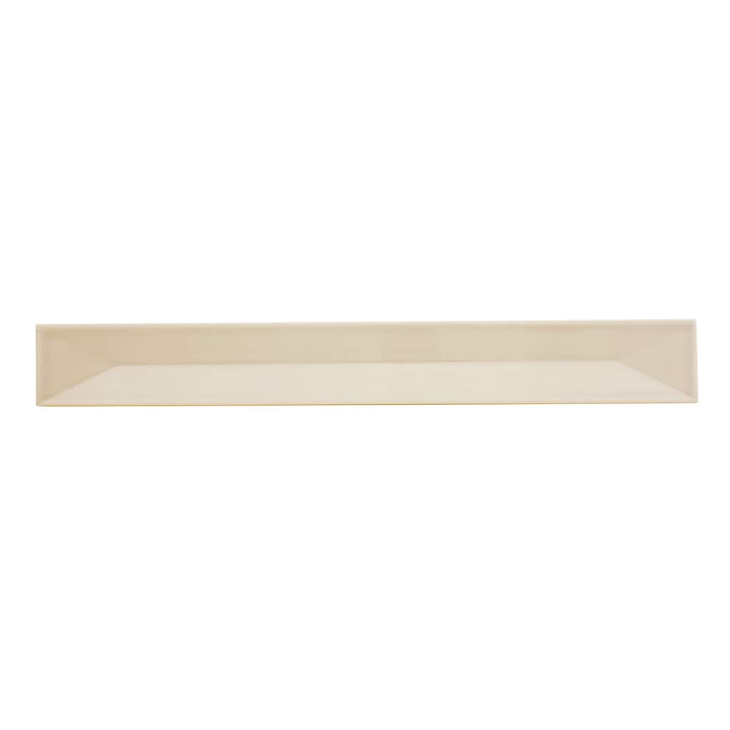 Apollo tile 2" x 16" Horizonte Glossy Soft Dove Gray Ceramic Tile (10.76 sq ft/case) - 50 Pack
