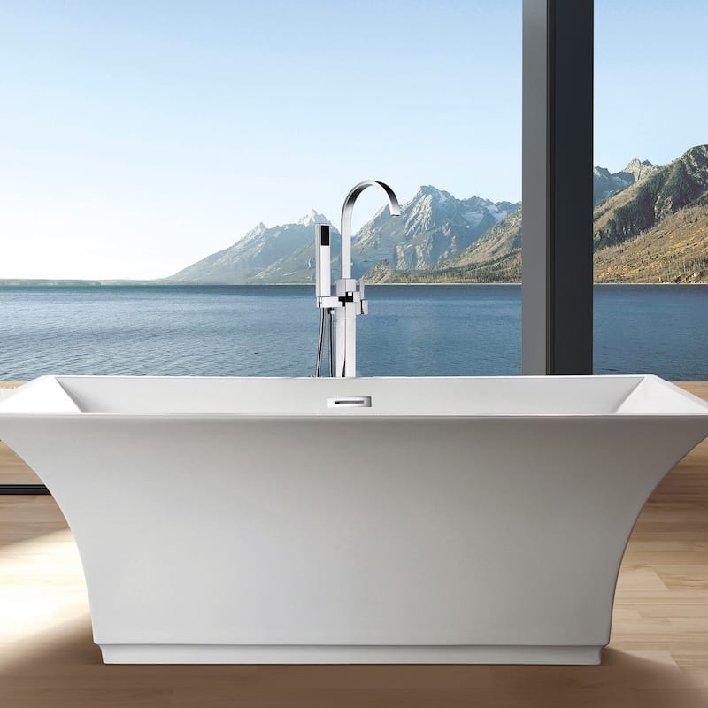 Freestanding Bathtub Faucet with Hand Shower