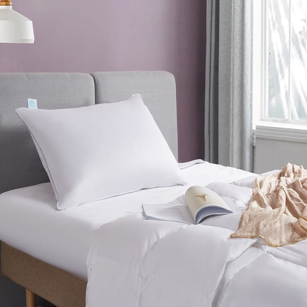 slide 1 of 6, Martha Stewart 400 Thread Count White Down Pillow
