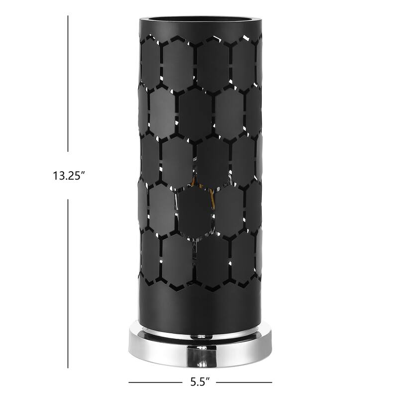 SAFAVIEH Lighting Gloriana 13" Table Lamp - 5.5"x5.5"x13.3" - 6Wx6Dx13H