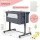 preview thumbnail 22 of 25, 5-Level Adjustable Height Portable Baby Bassinet with Travel Bag - 34" x 25" x 26" (L x W x H)