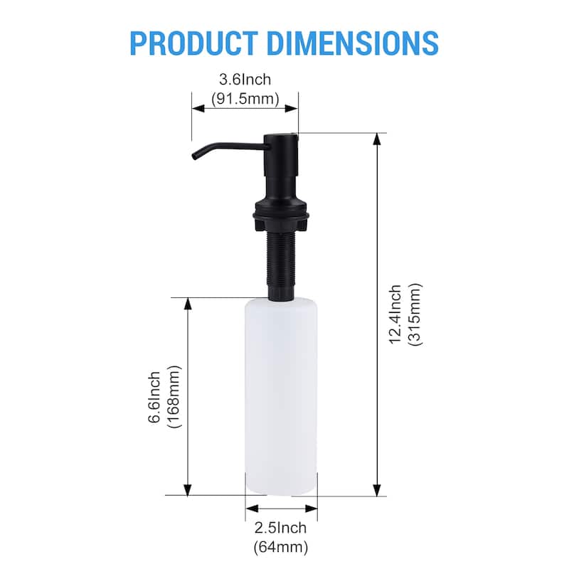 WOWOW Soap Dispenser for Kitchen Sink - N/A