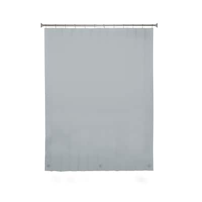 Kenney Lightweight PEVA Shower Curtain Liner and Beaded Roller Ring Set, 70" W x 72" H
