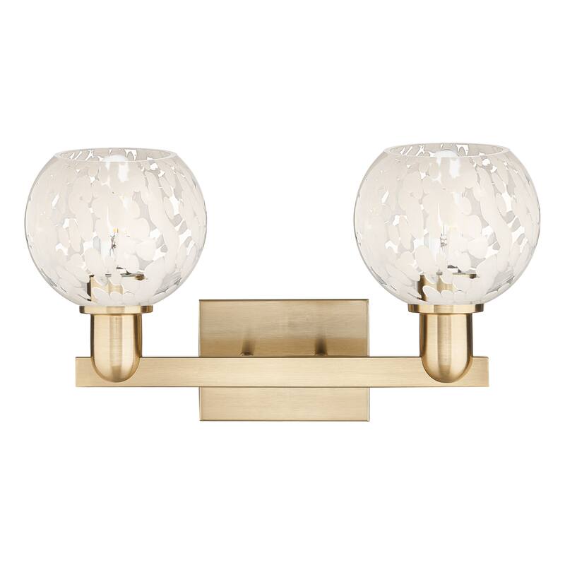 Innovations Lighting Endless Possibilities Arcadia - White Mouchette - 2 Light 17" Bath Vanity Light
