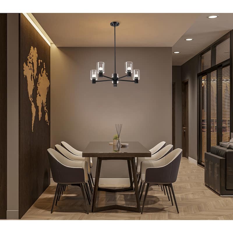Nuvo Lighting 60/8066 Clarksville 5 Light 28" Wide Chandelier