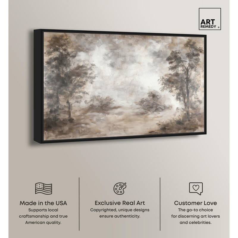 Veiled in Fog Canvas by Art Remedy