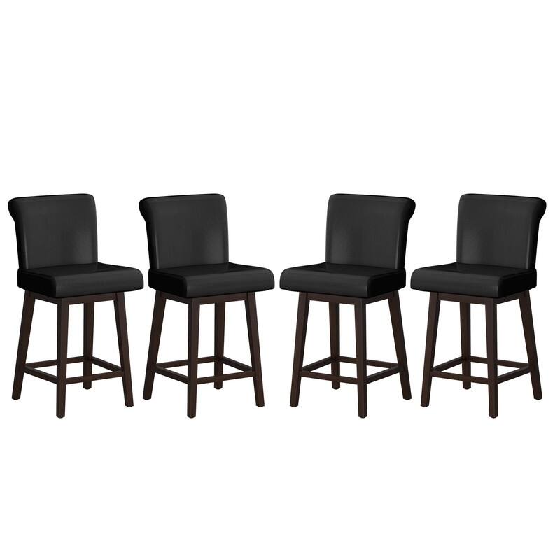 Mixoy 360°Swivel Accent Bar Stools Set,Modern Height Counter Stools
