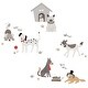 preview thumbnail 7 of 8, Lambs & Ivy Bow Wow Gray/Tan Dog/Puppy Nursery 4-Piece Baby Crib Bedding Set