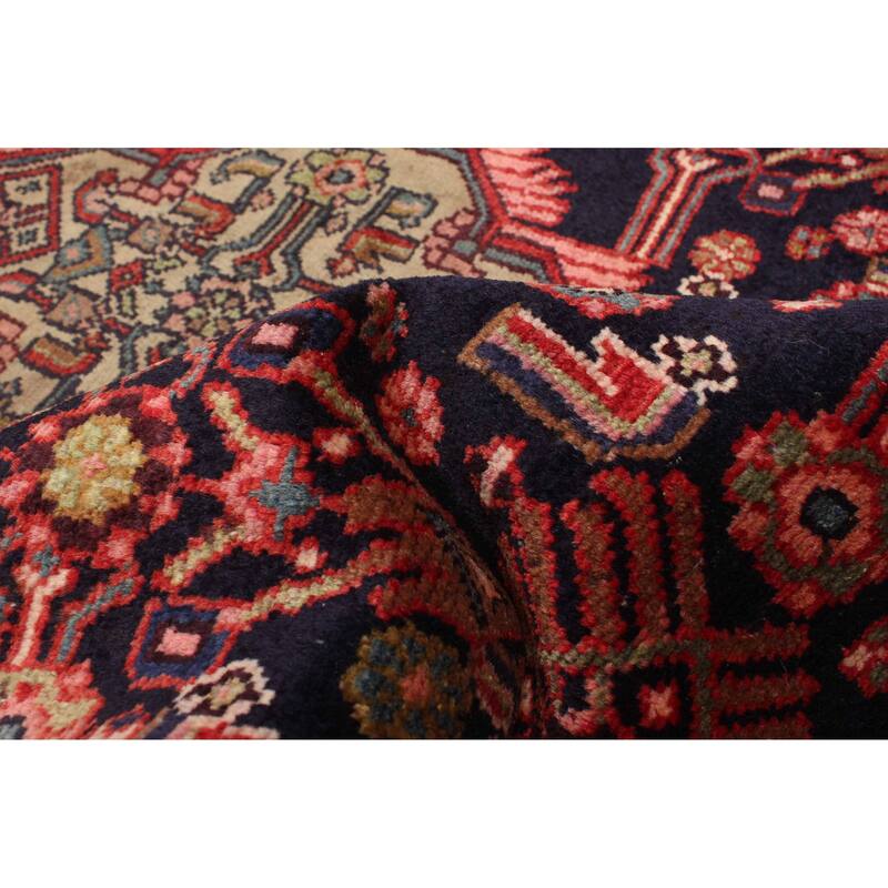 ECARPETGALLERY Hand-knotted Konya Anatolian Dark Navy Wool Rug - 3'10 x 11'7