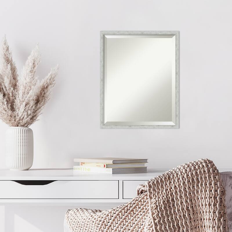Imprint Beveled Wood Framed Wall Mirror