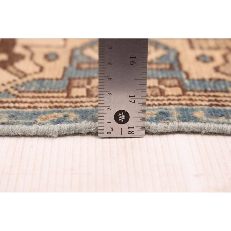 ECARPETGALLERY Hand-knotted Antalya Vintage Beige Wool Rug - 3'2 x 6'6