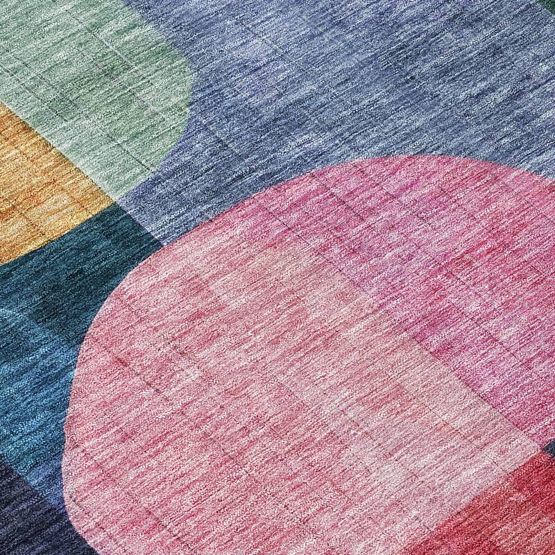 HomeRoots Abstract Transitional Rectangle Outdoor Rug