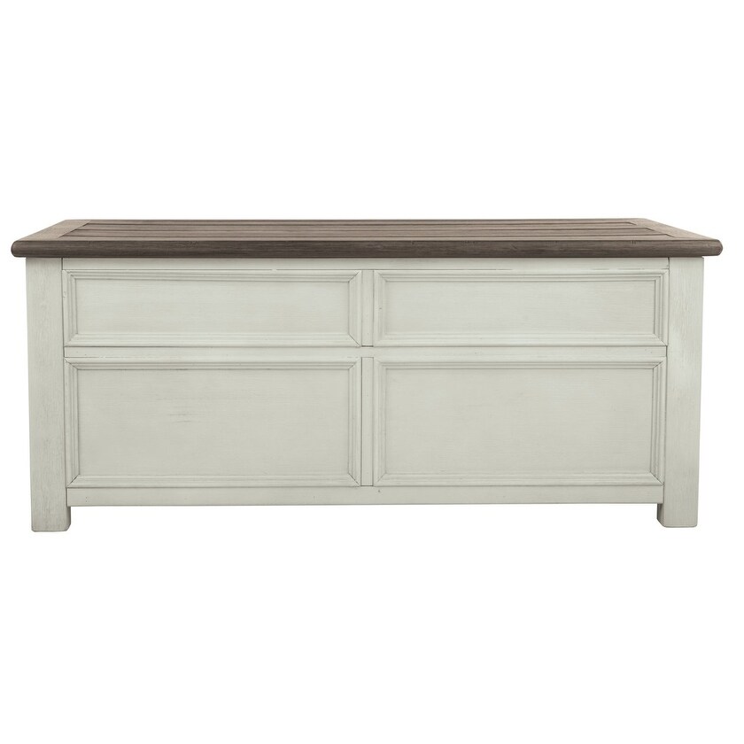 Shop Ashley Furniture T637 20 Lift Top Two Tone Antiqued Finish