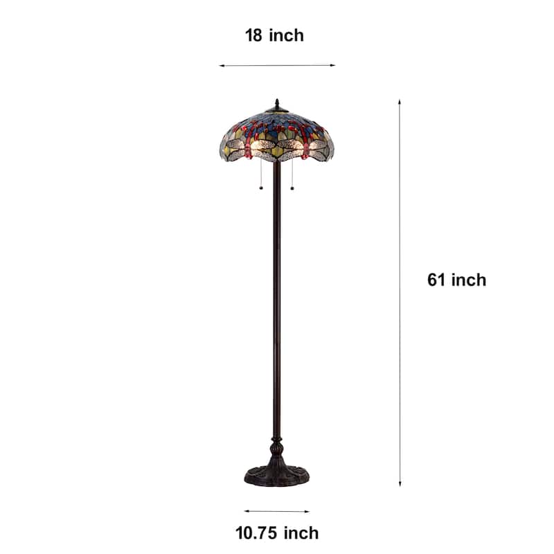 Hailey Tiffany-style Floor Lamp