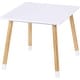 preview thumbnail 5 of 4, UTEX Kids Table with 2 Chairs Set for toddlers, boys, girls, 3 Piece Kiddy Table and Chairs Set, White