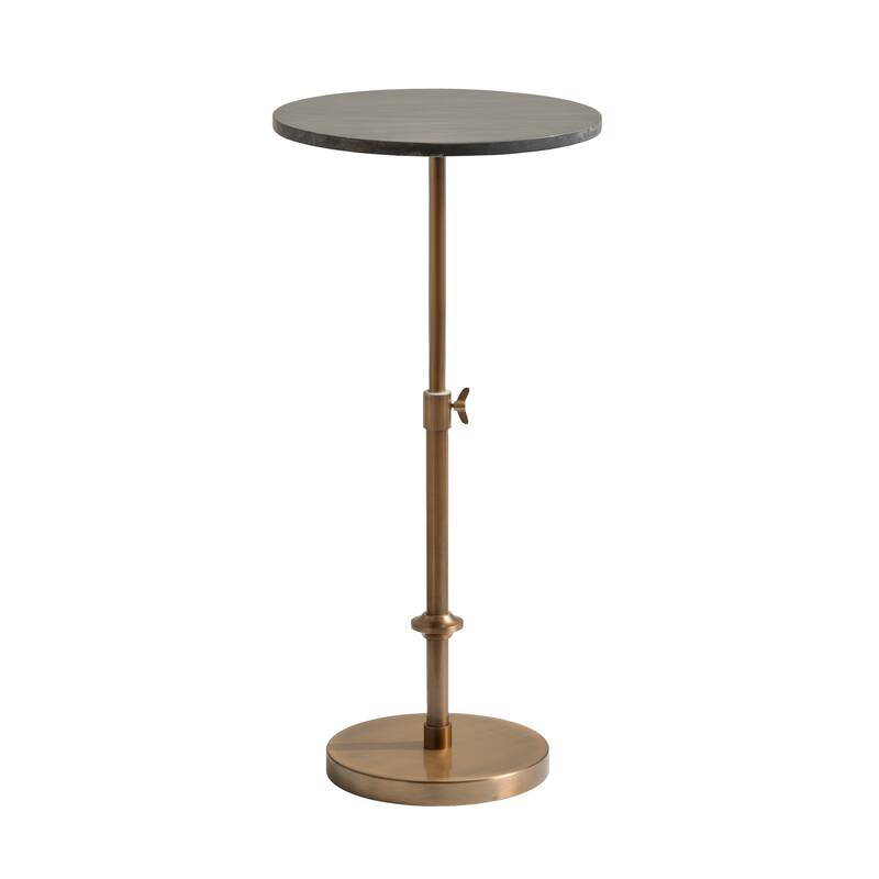 Kate and Laurel Engles Adjustable Marble Table and Plant Stand
