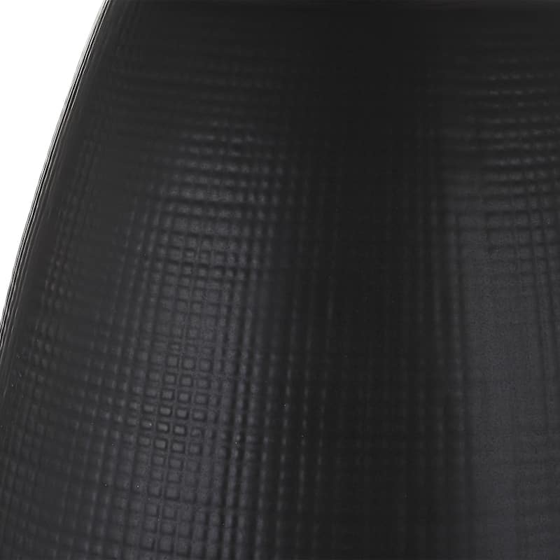 Uttermost Twilight Satin Black Table Lamp - 27"H,   Shade 10"H x 17"Dia.