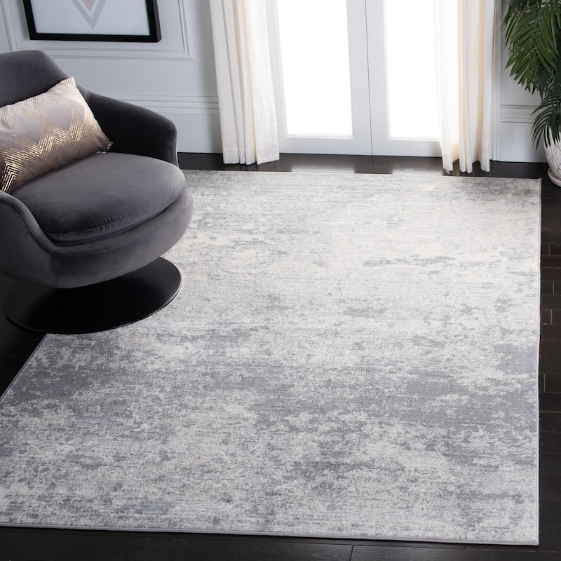 SAFAVIEH Brentwood Malissie Modern Abstract Rug - 3' x 5' - Grey/Ivory