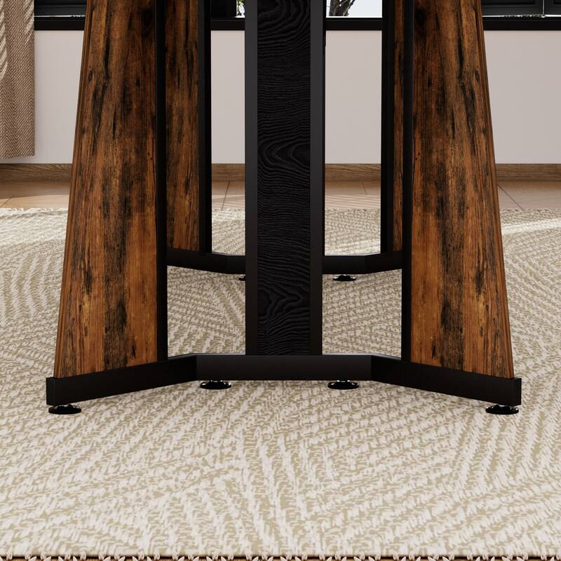 70.9" Rectangular Large Dining Table with Adjustable Legs