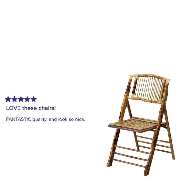 Shop 4pk Bamboo Wood Folding Chair Event Folding Chair Commercial Folding Chair Overstock 27066762