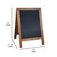 preview thumbnail 66 of 158, Wood A-Frame Magnetic Chalkboard Set-Markers, Stencils, and Magnets