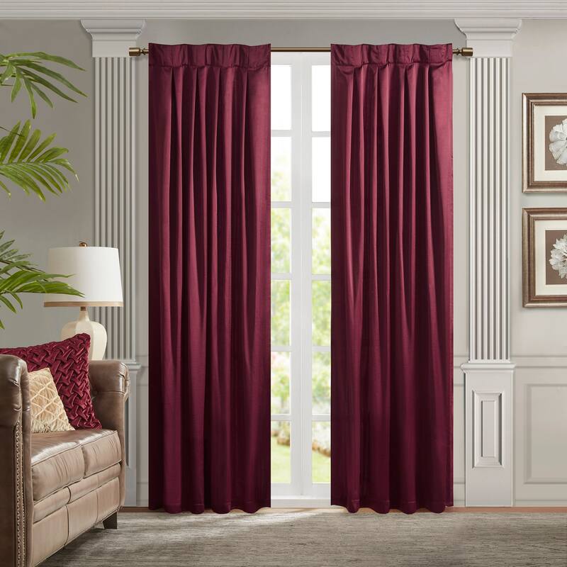 Pleat Curtain Panel with Tieback