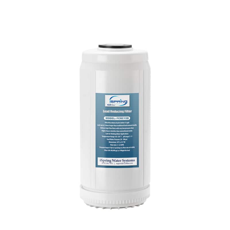 iSpring Lead Reducing Replacement Water Filter, 10"x4.5"