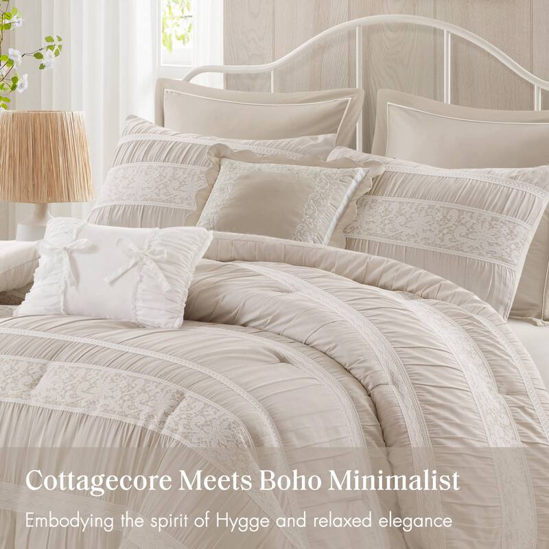 Madison Park Perryn 7 Piece Jacquard Comforter Set